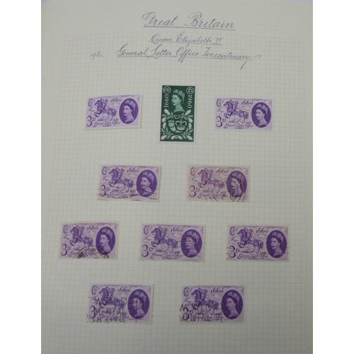 7041 - GREAT BRITAIN VICTORIA TO ELIZABETH II<br />A collection from 1840 to 1969 in two albums to include ...