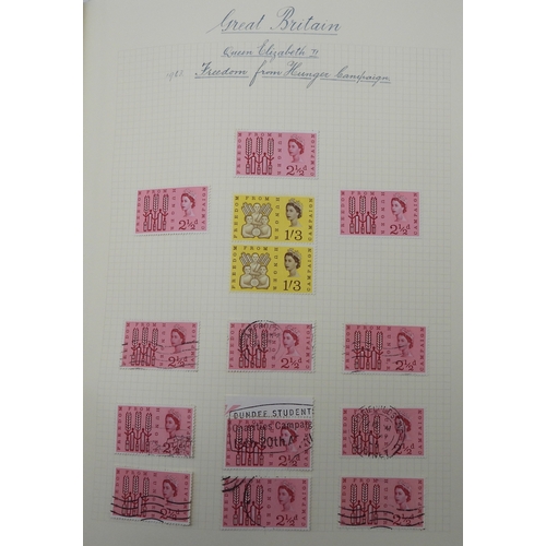 7041 - GREAT BRITAIN VICTORIA TO ELIZABETH II<br />A collection from 1840 to 1969 in two albums to include ...