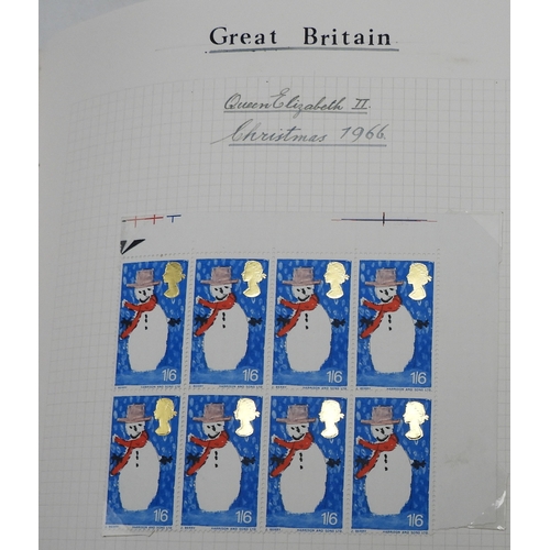 7041 - GREAT BRITAIN VICTORIA TO ELIZABETH II<br />A collection from 1840 to 1969 in two albums to include ...