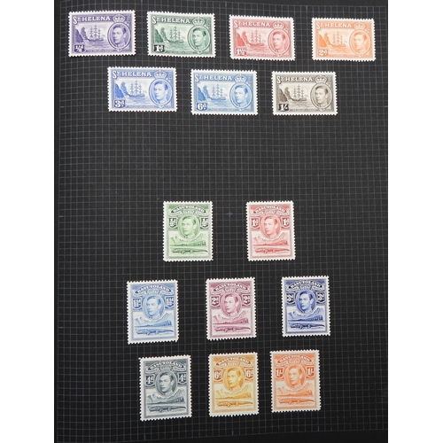 7043 - A collection of worldwide stamps in an album to include GB  1/d black four margin IC in corners used...