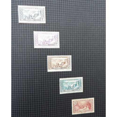 7043 - A collection of worldwide stamps in an album to include GB  1/d black four margin IC in corners used...