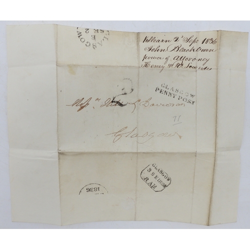 7044 - A lot of covers to include Penny Post 2 September 1836,  censored mail 1914 various postmarks, Finla...