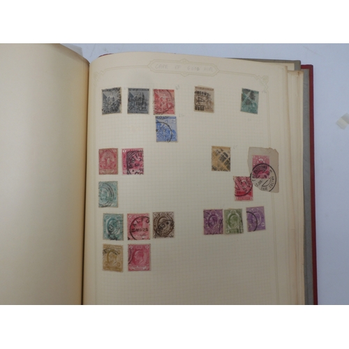 7045 - A worldwide stamp collection in four albums including 1 album of  GB with early phosphor sets, one a... 