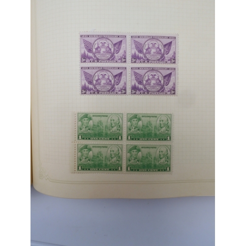 7045 - A worldwide stamp collection in four albums including 1 album of  GB with early phosphor sets, one a...