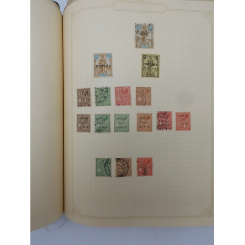 7045 - A worldwide stamp collection in four albums including 1 album of  GB with early phosphor sets, one a...