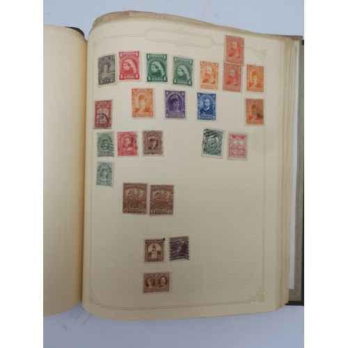 7045 - A worldwide stamp collection in four albums including 1 album of  GB with early phosphor sets, one a... 