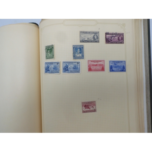 7045 - A worldwide stamp collection in four albums including 1 album of  GB with early phosphor sets, one a... 