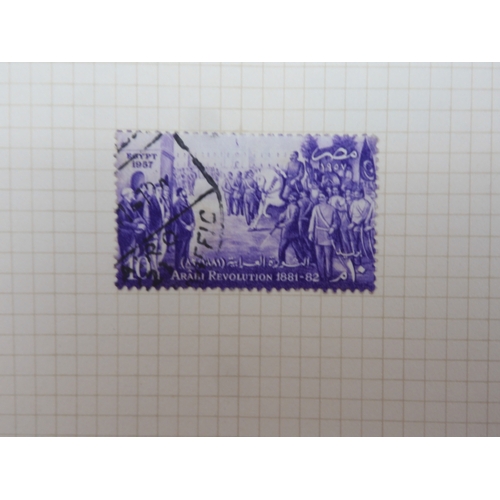 7046 - EGYPT 1866 TO 1969 mint and used in three albums  to include Palestine overprints, British Forces In...