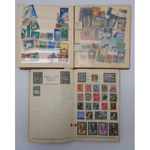 7046 - EGYPT 1866 TO 1969 mint and used in three albums  to include Palestine overprints, British Forces In...