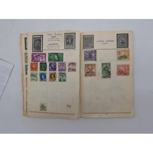 7046 - EGYPT 1866 TO 1969 mint and used in three albums  to include Palestine overprints, British Forces In...