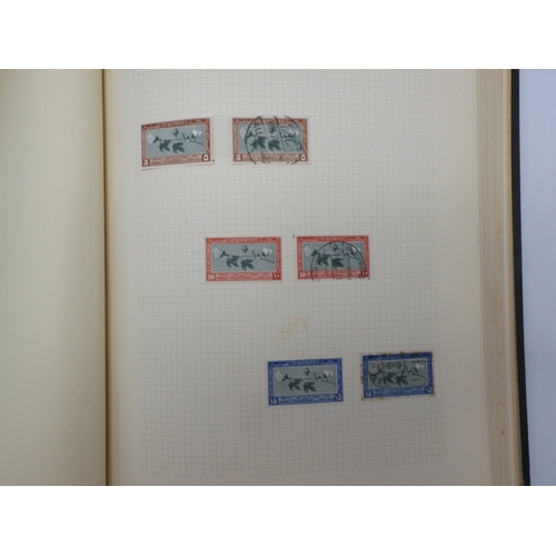 7046 - EGYPT 1866 TO 1969 mint and used in three albums  to include Palestine overprints, British Forces In...