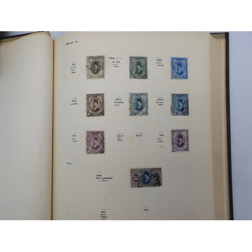 7046 - EGYPT 1866 TO 1969 mint and used in three albums  to include Palestine overprints, British Forces In...