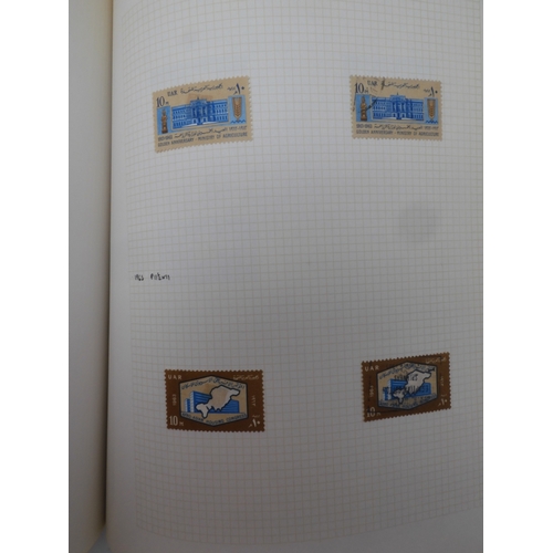 7046 - EGYPT 1866 TO 1969 mint and used in three albums  to include Palestine overprints, British Forces In...