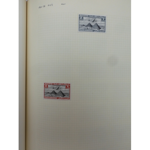 7046 - EGYPT 1866 TO 1969 mint and used in three albums  to include Palestine overprints, British Forces In...