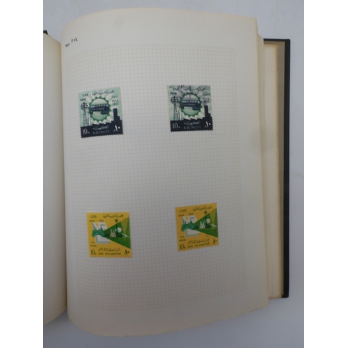 7046 - EGYPT 1866 TO 1969 mint and used in three albums  to include Palestine overprints, British Forces In...