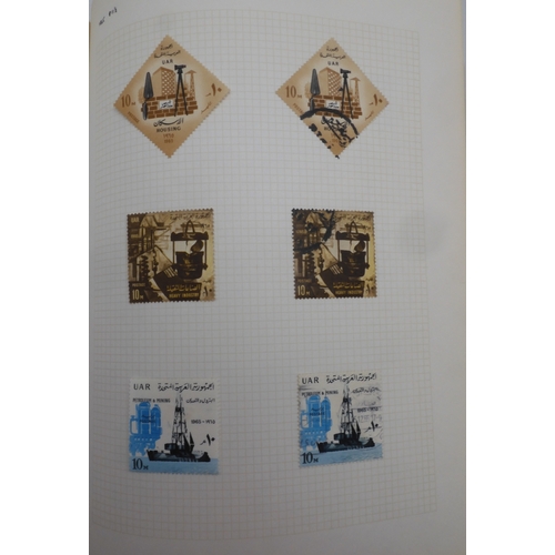 7046 - EGYPT 1866 TO 1969 mint and used in three albums  to include Palestine overprints, British Forces In...