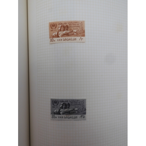 7046 - EGYPT 1866 TO 1969 mint and used in three albums  to include Palestine overprints, British Forces In...