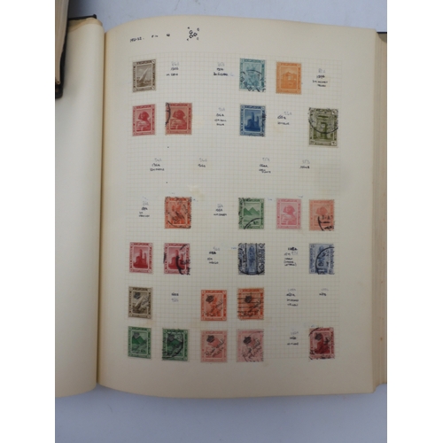 7046 - EGYPT 1866 TO 1969 mint and used in three albums  to include Palestine overprints, British Forces In...