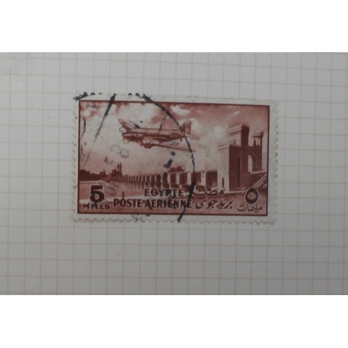 7046 - EGYPT 1866 TO 1969 mint and used in three albums  to include Palestine overprints, British Forces In...