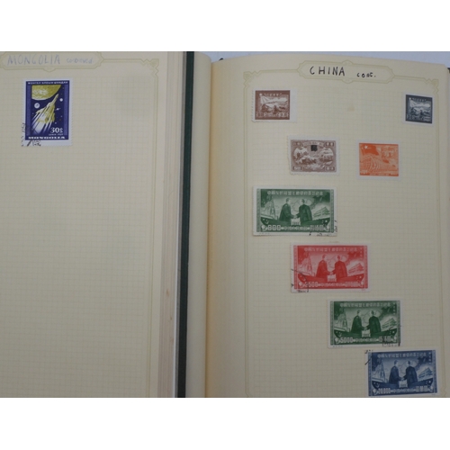 7047 - A worldwide and colonies stamp collection in three stock-books to include Tannou Touva 1937 airmail,... 