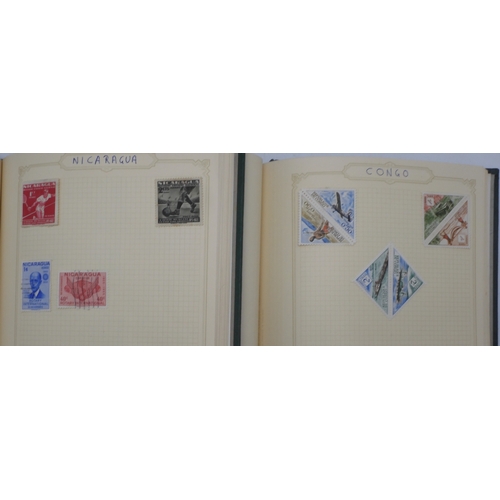 7047 - A worldwide and colonies stamp collection in three stock-books to include Tannou Touva 1937 airmail,...