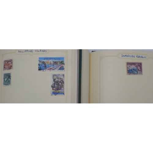 7047 - A worldwide and colonies stamp collection in three stock-books to include Tannou Touva 1937 airmail,... 