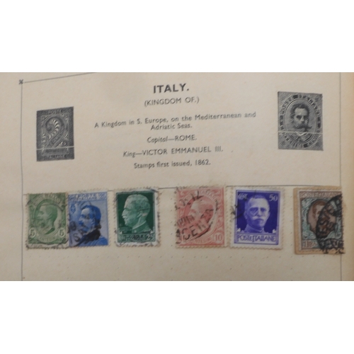 7047 - A worldwide and colonies stamp collection in three stock-books to include Tannou Touva 1937 airmail,... 