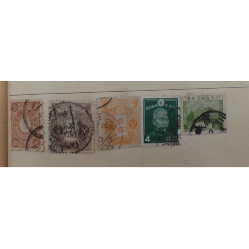 7047 - A worldwide and colonies stamp collection in three stock-books to include Tannou Touva 1937 airmail,... 