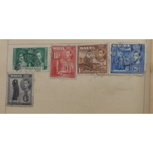 7047 - A worldwide and colonies stamp collection in three stock-books to include Tannou Touva 1937 airmail,... 