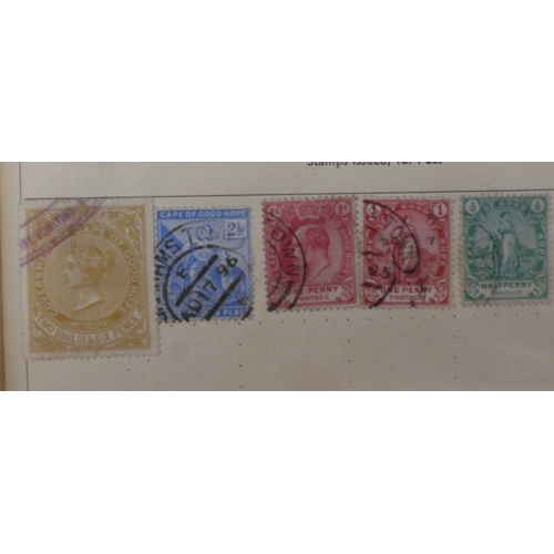 7047 - A worldwide and colonies stamp collection in three stock-books to include Tannou Touva 1937 airmail,...