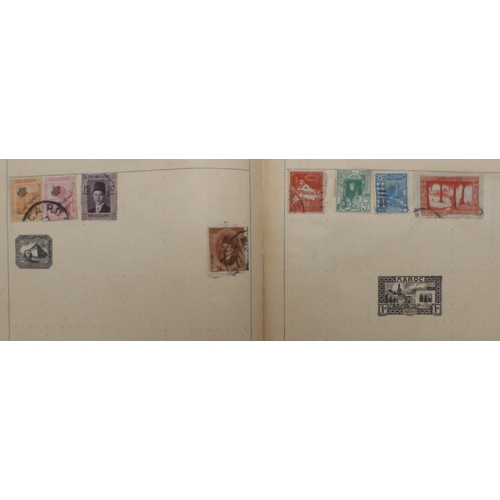 7047 - A worldwide and colonies stamp collection in three stock-books to include Tannou Touva 1937 airmail,...