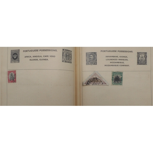 7047 - A worldwide and colonies stamp collection in three stock-books to include Tannou Touva 1937 airmail,... 