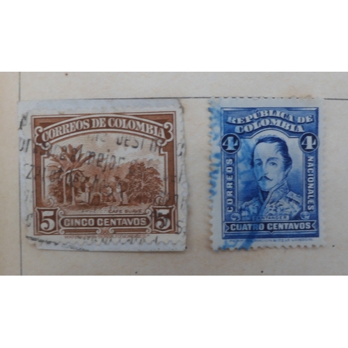 7047 - A worldwide and colonies stamp collection in three stock-books to include Tannou Touva 1937 airmail,...