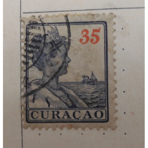 7047 - A worldwide and colonies stamp collection in three stock-books to include Tannou Touva 1937 airmail,... 