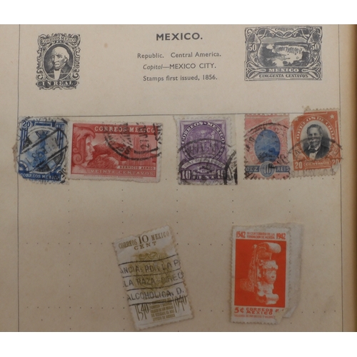 7047 - A worldwide and colonies stamp collection in three stock-books to include Tannou Touva 1937 airmail,...