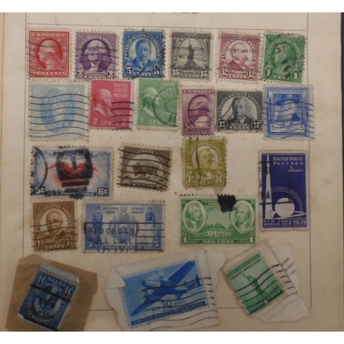 7047 - A worldwide and colonies stamp collection in three stock-books to include Tannou Touva 1937 airmail,... 