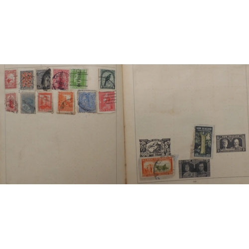 7047 - A worldwide and colonies stamp collection in three stock-books to include Tannou Touva 1937 airmail,...