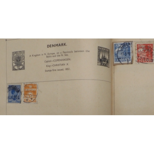 7047 - A worldwide and colonies stamp collection in three stock-books to include Tannou Touva 1937 airmail,...