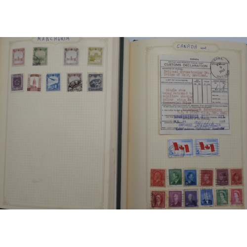 7047 - A worldwide and colonies stamp collection in three stock-books to include Tannou Touva 1937 airmail,...