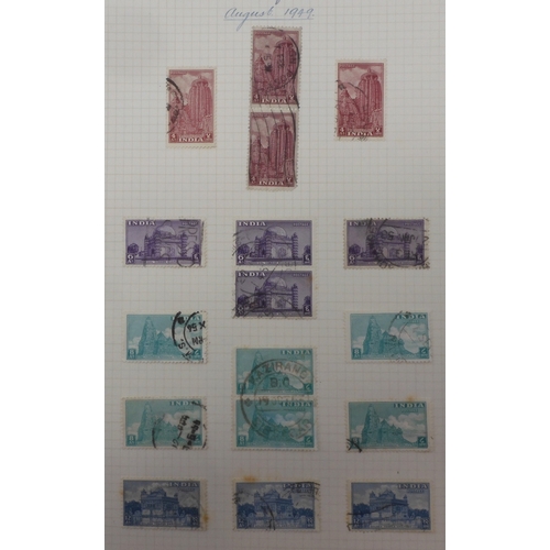 7050 - BRITISH COMMONWEALTH <br />INDIA, Dominions and Indian Republic 1929 ~ 1957 to include 1929 airmail,...