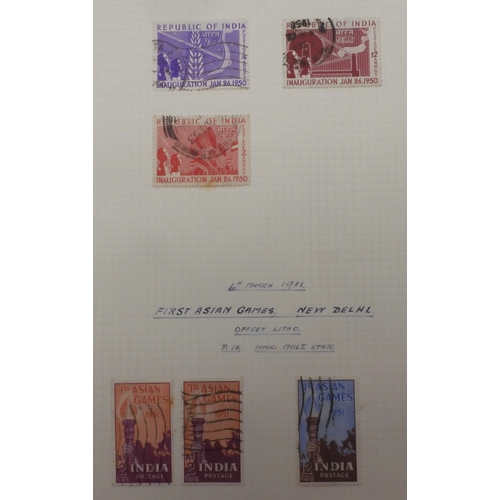 7050 - BRITISH COMMONWEALTH <br />INDIA, Dominions and Indian Republic 1929 ~ 1957 to include 1929 airmail,...