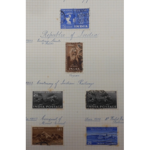 7050 - BRITISH COMMONWEALTH <br />INDIA, Dominions and Indian Republic 1929 ~ 1957 to include 1929 airmail,...