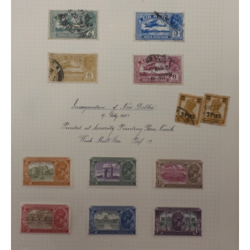 7050 - BRITISH COMMONWEALTH <br />INDIA, Dominions and Indian Republic 1929 ~ 1957 to include 1929 airmail,...