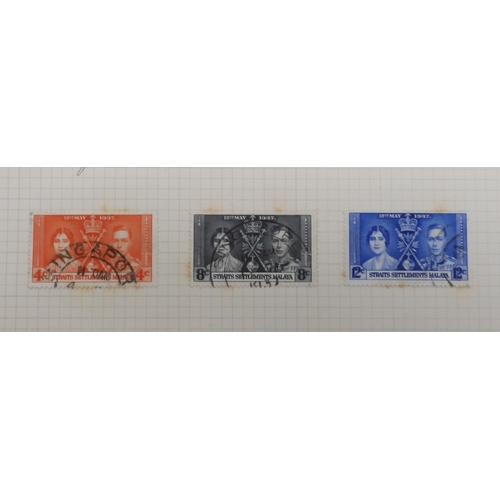 7051 - BRITISH COMMONWEALTH<br />HONG KONG 1937 George VI coronation, NORTH BORNEO 1909~1922 up to 25 cents...