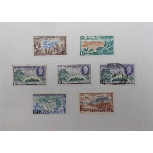 7053 - WORLD STAMPS, BRITISH COMMONWEALTH and Dominions to include examples fromSUDAN 1931 air stamps, Pale... 