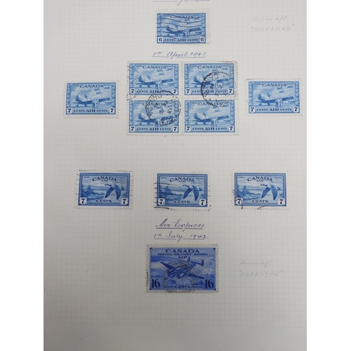 7054 - BRITISH COMMONWEALTHto include CANADA 1928~1963 with air stamps 1928 and 1932, official stamps and O... 