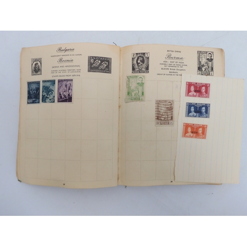 7055 - A worldwide stamp collection in a Nelson Stamp Album...