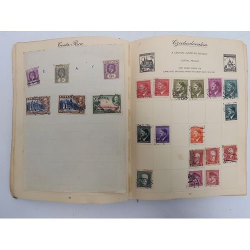 7055 - A worldwide stamp collection in a Nelson Stamp Album...