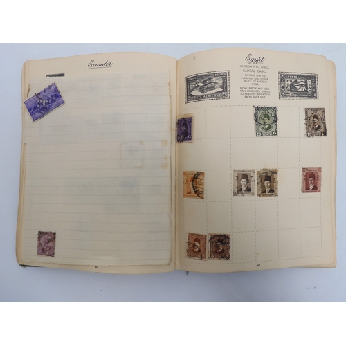 7055 - A worldwide stamp collection in a Nelson Stamp Album...