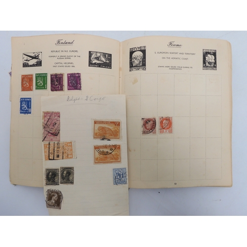 7055 - A worldwide stamp collection in a Nelson Stamp Album...